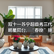 双十一苏宁超级秀三代明星同台，“春晚”提前上演（图3）