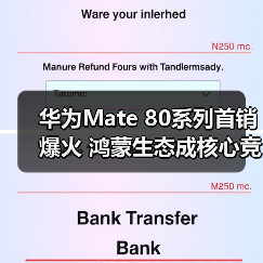 华为Mate 80系列首销爆火 鸿蒙生态成核心竞争力(图1) 华为Mate 80系列首销爆火 鸿蒙生态成核心竞争力(图1)