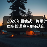 2026年最实战：称重计量事故调查+责任认定处置一体化作业如何稳步推进？（图2）