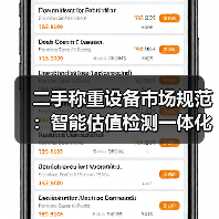 二手称重设备市场规范:智能估值检测一体化作业,凭什么让我多赚30万?(图4) 二手称重设备市场规范:智能估值检测一体化作业,凭什么让我多赚30万?(图4)