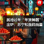 就地过年“年货神器”出炉：苏宁和面机销量增21倍（图4）