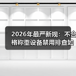 2026年最严新规:不合格称重设备禁用排查如何高效落地?(图2) 2026年最严新规:不合格称重设备禁用排查如何高效落地?(图2)