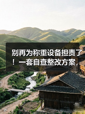 别再为称重设备担责了！一套自查整改方案，让主体责任真正落地（图2）