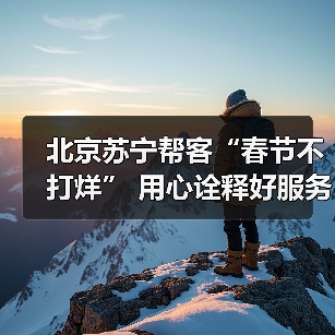 北京苏宁帮客“春节不打烊” 用心诠释好服务(图2) 北京苏宁帮客“春节不打烊” 用心诠释好服务(图2)