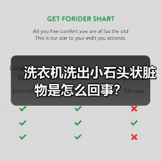 洗衣机洗出小石头状脏物是怎么回事?(图1) 洗衣机洗出小石头状脏物是怎么回事?(图1)