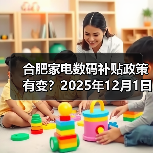 合肥家电数码补贴政策有变？2025年12月1日起暂停实施（图1）