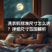 洗衣机标准尺寸怎么选?详细尺寸范围解析(图1) 洗衣机标准尺寸怎么选?详细尺寸范围解析(图1)