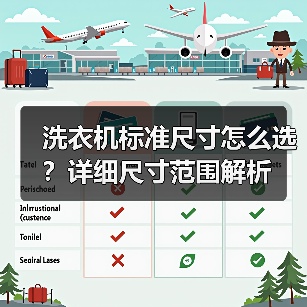 洗衣机标准尺寸怎么选?详细尺寸范围解析(图4) 洗衣机标准尺寸怎么选?详细尺寸范围解析(图4)