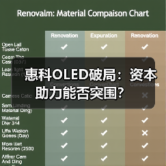 惠科OLED破局:资本助力能否突围?(图4) 惠科OLED破局:资本助力能否突围?(图4)