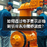 如何通过电子显示正确调节冷冻冷藏柜温度？（图3）
