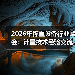 2026年称重设备行业峰会：计量技术经验交流一体化作业如何同步开展？（图1）