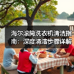 海尔滚筒洗衣机清洁指南:深度清洁步骤详解(图1) 海尔滚筒洗衣机清洁指南:深度清洁步骤详解(图1)