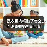 洗衣机内桶脏了怎么办?3招教你彻底清洁!(图4) 洗衣机内桶脏了怎么办?3招教你彻底清洁!(图4)