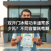 双开门冰箱功率通常多少瓦?不同容量耗电解析(图1) 双开门冰箱功率通常多少瓦?不同容量耗电解析(图1)