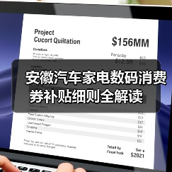 安徽汽车家电数码消费券补贴细则全解读（图4）
