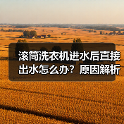 滚筒洗衣机进水后直接出水怎么办?原因解析与解决方法(图2) 滚筒洗衣机进水后直接出水怎么办?原因解析与解决方法(图2)