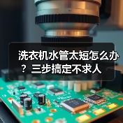 洗衣机水管太短怎么办?三步搞定不求人(图1) 洗衣机水管太短怎么办?三步搞定不求人(图1)