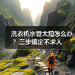 洗衣机水管太短怎么办?三步搞定不求人(图4) 洗衣机水管太短怎么办?三步搞定不求人(图4)