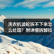 洗衣机波轮拆不下来怎么处理？附详细拆卸技巧（图4）
